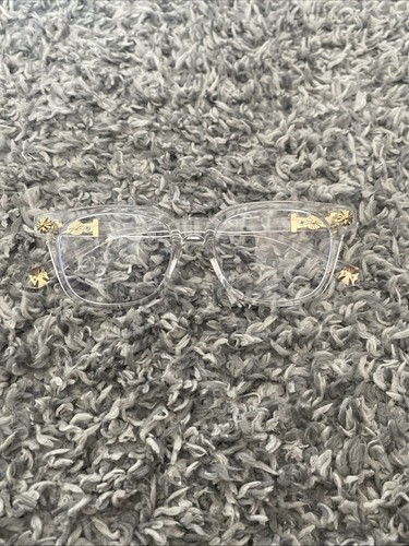 Chrome heart glasses clear - heart,