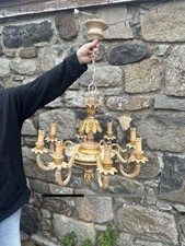 Vintage Italian Chandelier By Chelini & Giovannini Made In Italy