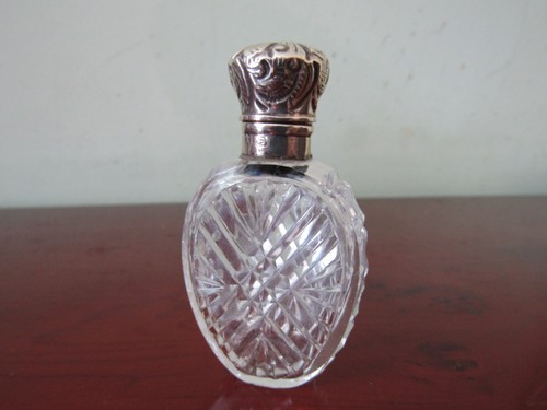 Antique silver top perfume - antique,