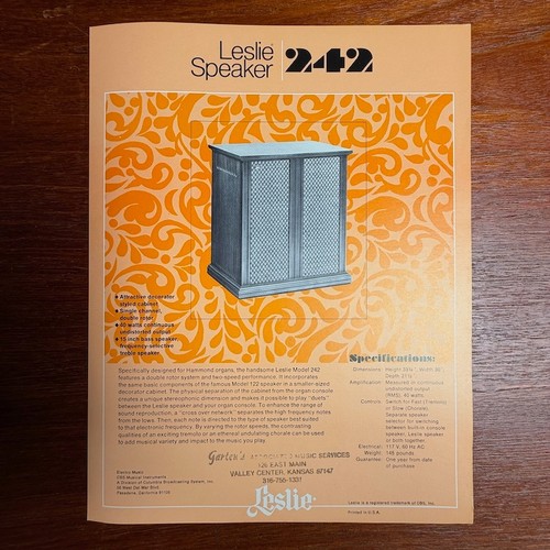 Vintage leslie speaker model - vintage,