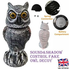 Real Owl Decoy Deterrent Head