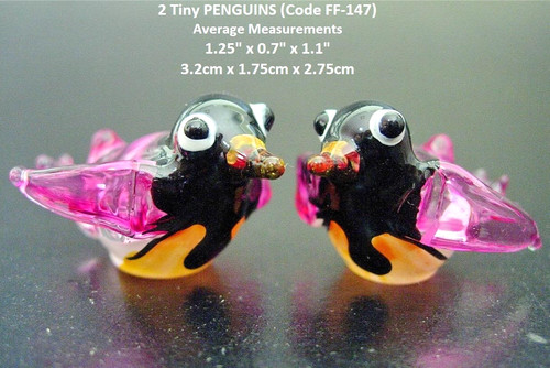 Miniature glass penguins - 2,
