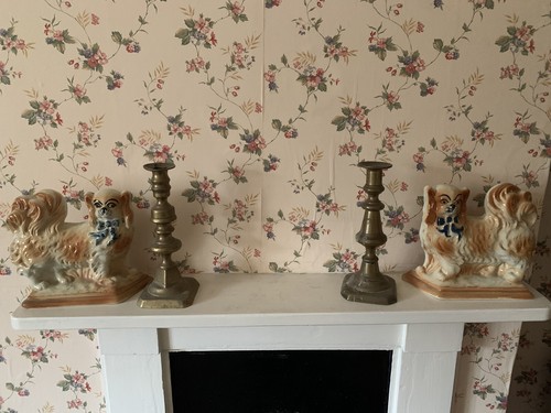 Antique pair staffordshire - of,