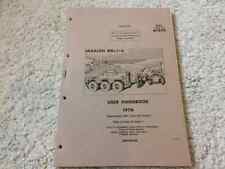 ALVIS SARACEN, Mk 1-6 USER HANDBOOK (Operators manual).1976 Original Manual NOS