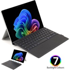 For Microsoft Surface Pro 11 10 9 8 7 6 5 4 X Go 4/3/2 BackLit Keyboard Cover