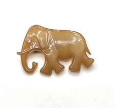 Buch Deichmann Elephant Brooch Danish Lucite Pin Brooch. Signed BD Denmark  