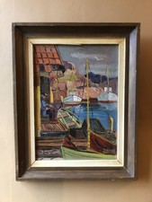 Beautiful Mid Century Swedish Oil Painting 