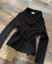 Spirit of the Andes 100% alpaca dark chocolate cardigan size S