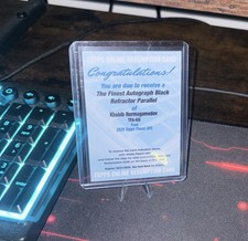 Topps Finest 2025 Finest Autograph Black Refractor Parallel Khabib Nurmagomedov