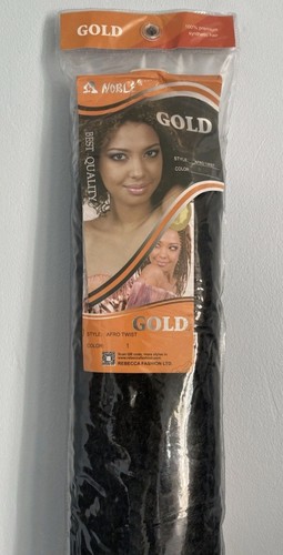 Gold noble afro - afro, black