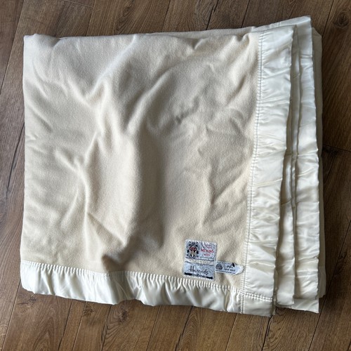 Vtg cream witney - blanket, for