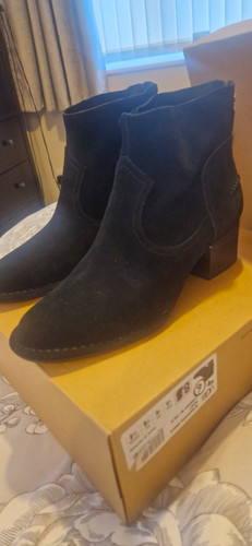 Ugg black suede ankle - ankle, boots