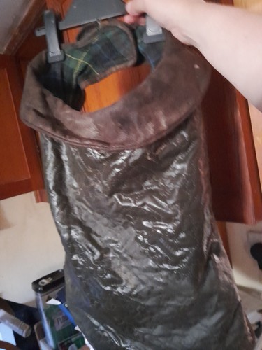 Brown leather effect - brown,