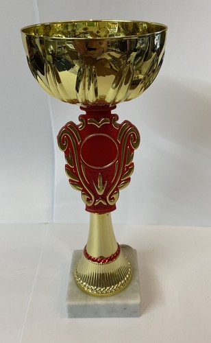 Gold and red cup - and, trophy