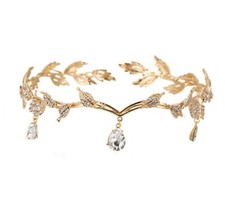 Leaf Crystals Bridal Tiara