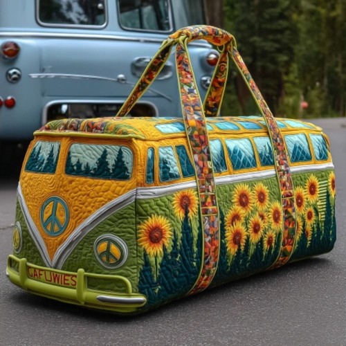 Large capacity quilted duffle - quilted,
