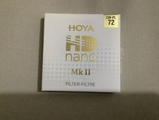 Genuine HOYA HD nano CIR-PL MKII 72mm Filter, CPL, Polarizer, NEW,HARDENED GLASS