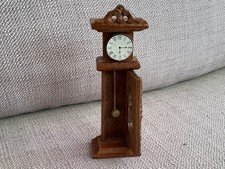 Dolls House Wooden Grandfather Clock 