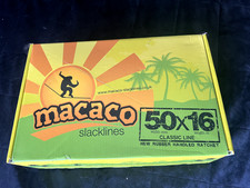 Macaco Slackline 50mm x 16m Classic Line New (Open Box) – Rubber Handled Ratchet