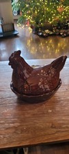 Large Vintage Ceramic Hen On