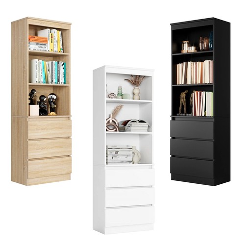 Tall bookcase with drawer - bookcase,
