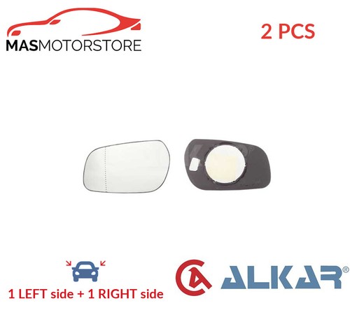 Rear view mirror glass - view, pair