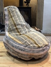 Vintage wool Kilim Handmade Turkish  Bean Bag