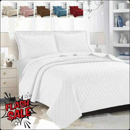 3piece quilted bed throw - quilted,