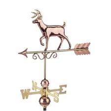 Large Proud Buck Deer Copper Weathervane