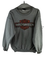 HARLEY-DAVIDSON Motor Cycles Grey Sweatshirt size S Mens Pullover Jumper
