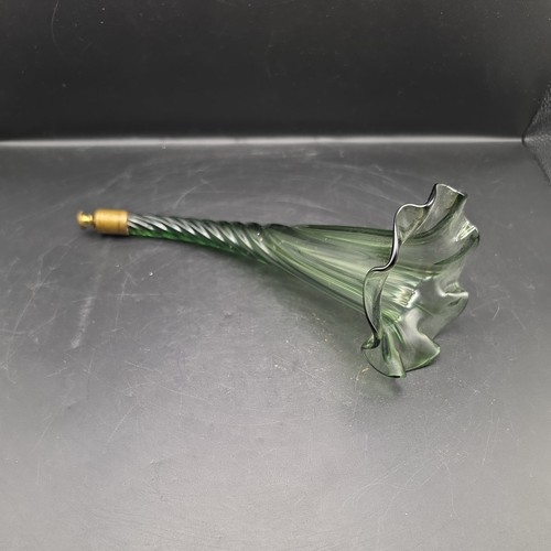 Vintage fluted green glass - vintage,