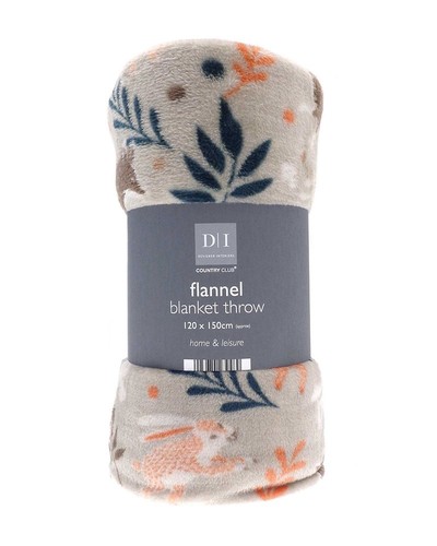 Printed flannel blanket - flannel,