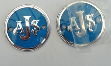 AJS TANK BADGES - PAIR "BRAND