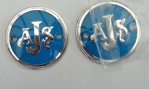 Ajs tank badges - badges, pair