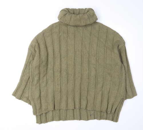 Zara green roll - green, neck