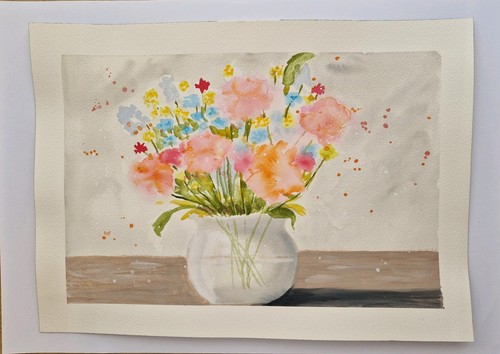 Flowers vase original - flowers,