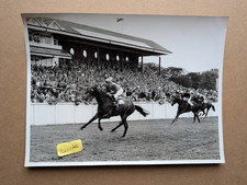 OLD PHOTO PRESS HORSE RACING JOCKEY RACECOURSE STAND DONCASTER BX 15