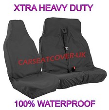 FORD TRANSIT (00-06) MWB 2.3 260, 280 H.DUTY WATERPROOF BLACK VAN SEAT COVERS