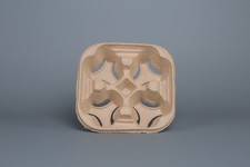 4 Cup Tray Holder Paper Cardboard Carrier Tea Coffee Hot & Cold Drinks x 50 pcs