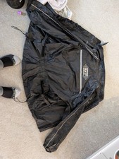 Oxford Rainseal Waterproof Motorcycle Motorbike bicycle Over Jacket - Black - XL