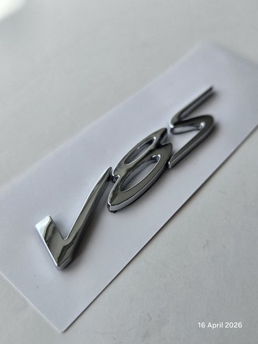 Bentley v8s badge silver - badge,