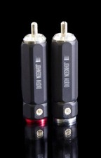 *LIMITED* Johnson Audio Pure Silver  Solderless RCA Plug Audio/Video MATTE BLACK