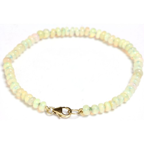 Ethiopian fire opal 4mm - 4mm, bead