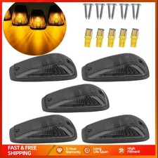 5x Amber LED Pickup Roof Top Daytime Running Marker Cab Light DRL Black Van SUV