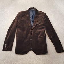 Zara Mens Jacket 44 Brown