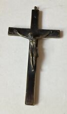 Antique Rosary Beads Crucifix Extra Long 16.5cm Missing INRI