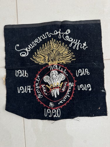 Ww1 embroidered silk souvenir - silk,