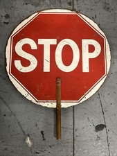Vintage Stop  Sign 18”