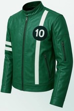 Benten Green Leather Jacket