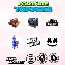 12/24/36 *PRE CUT* Fortnite Edible Fondant Icing | Wafer | Cupcake Toppers